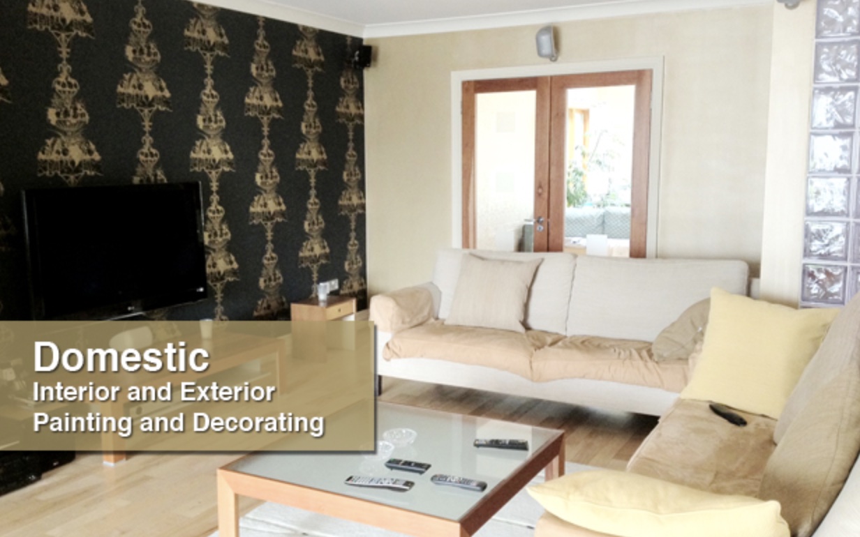 Domestic painting and decorating services